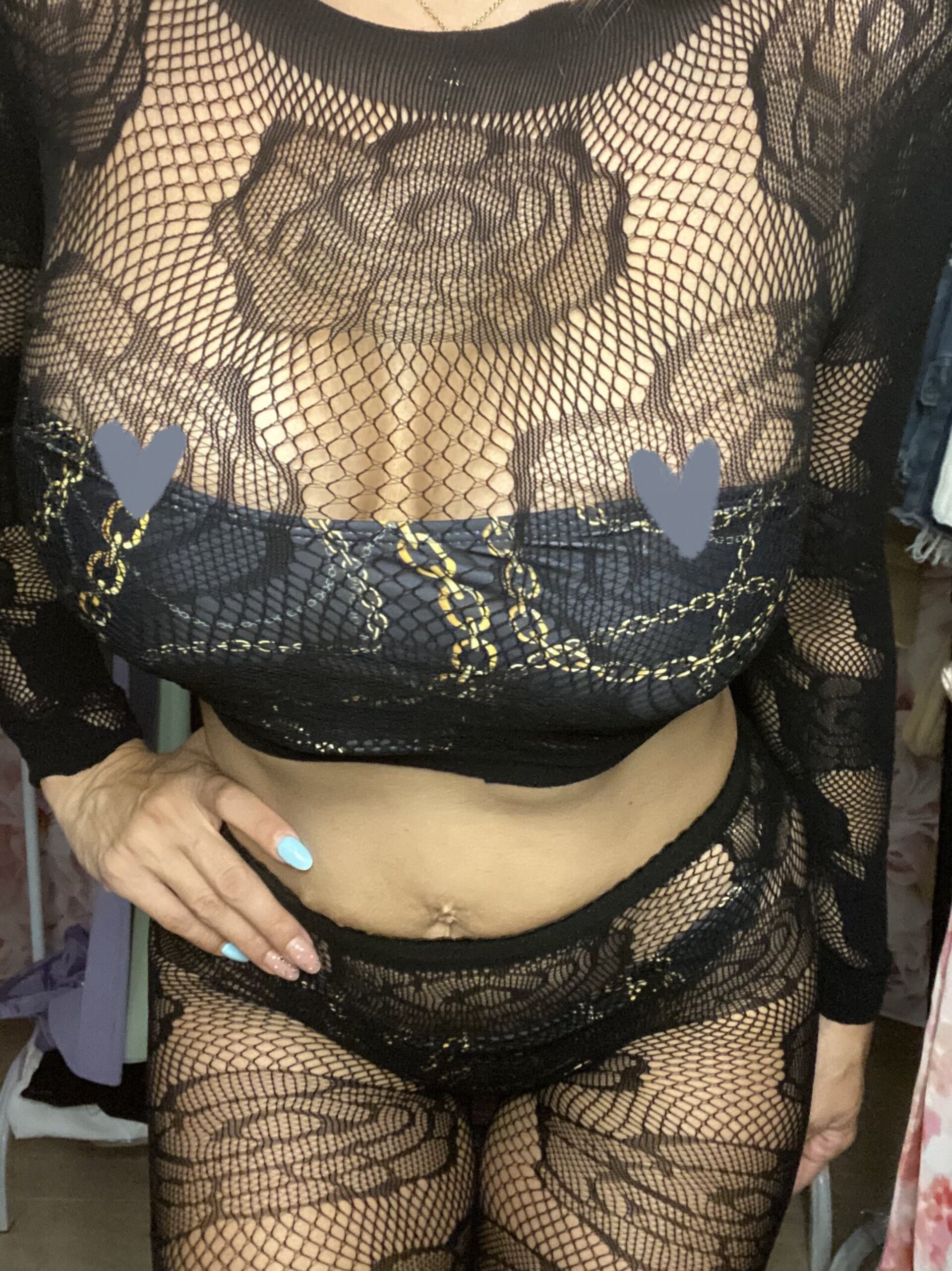 CONJUNTO LARGO SEXY RED BLACK - 3